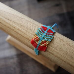 Colorful Miyuki Seed Beaded Feather Bracelet